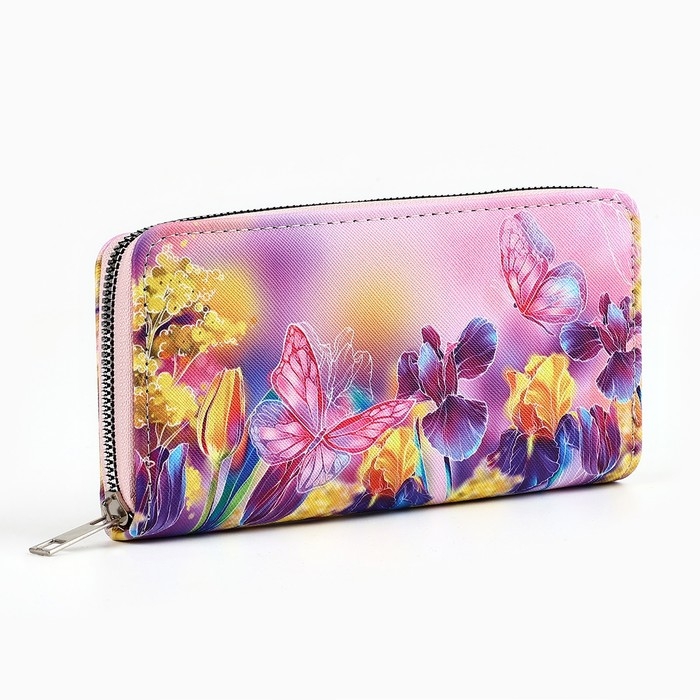 Кошелек кожзам Кошелек кожзам "Бабочки" 19*10 см