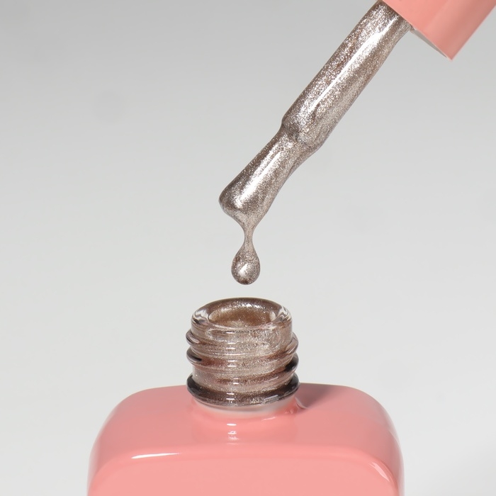 Гель лак для ногтей &laquo;CAT`S EYE GENTLE&raquo;, 3-х фазный, 10 мл, LED/UV, цвет бежевый (50)