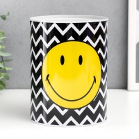 Копилка металл банка "Смайлы и геометрия" МИКС 16х12х12 см