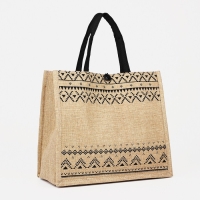 Шопер на пуговице, цвет бежевый Шопер на пуговице, цвет бежевый