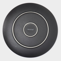 Тарелки обеденные фарфоровые Magistro Lofty, 6 предметов: d=26,7 см, цвет чёрный