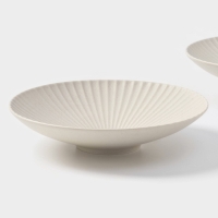 Тарелки Magistro Jarwah Lausanne, 600 мл, 21,5&times;5 см, глубокие, набор 2 шт, фарфор, серые