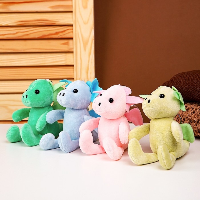 Мягкая игрушка «Дракон» на брелоке, 11 см, цвет МИКС Мягкая игрушка «Дракон» на брелоке, 11 см, цвет МИКС