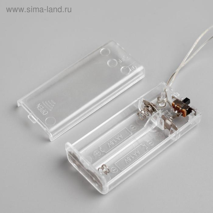 Светодиодная фигура &laquo;Снеговичок&raquo; 7 &times; 15 &times; 7 см, акрил, 8 LED, батарейки ААх2 (не в комплекте), свечение белое