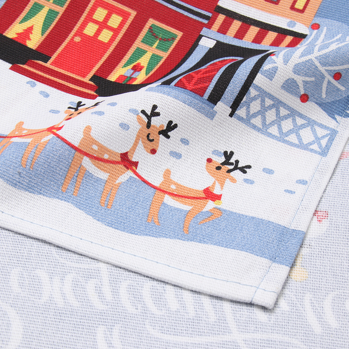 Набор кухонных полотенец &laquo;Доляна&raquo; Время чудес 35х60см-4шт, 100% хл