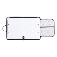 Папка для труда А4 с ручками, 325 х 230 х 25 мм, молния вокруг, откидная планка, пластиковая, ПТР-6 Calligrata "Пиксели"