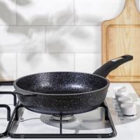 Сковорода &laquo;Гранит Star&raquo;, d=22 см, пластиковая ручка, антипригарное покрытие, тёмно-синий