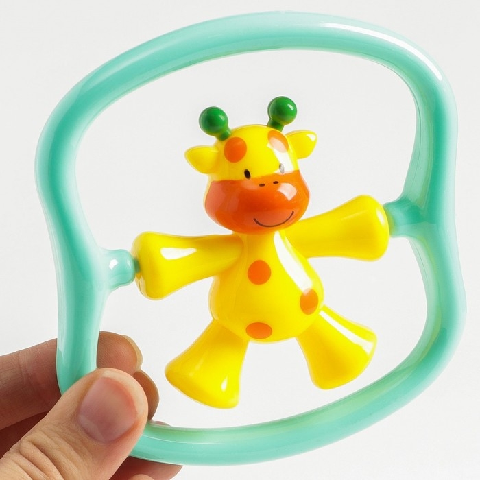 Погремушка &laquo;Жирафик&raquo; цвет бирюзовый, Крошка Я