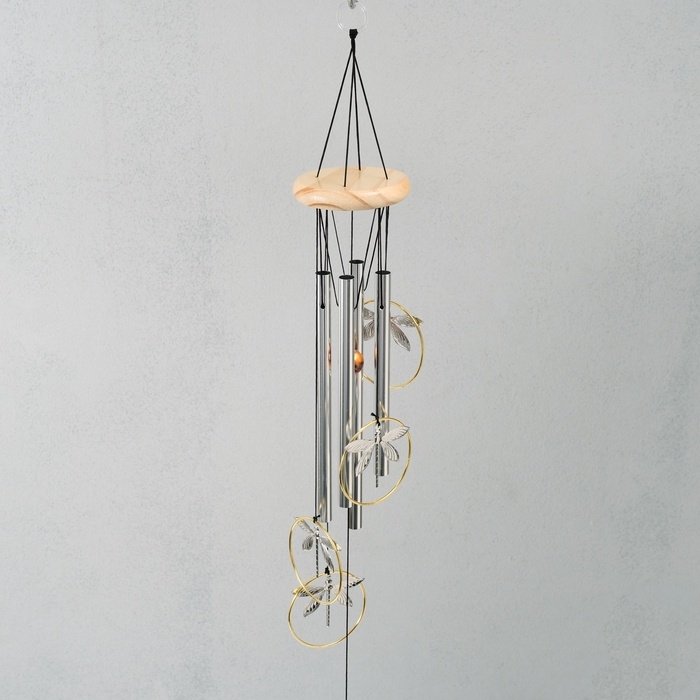 Музыка ветра металл Музыка ветра металл "Стрекозы" 4 трубки 70 см