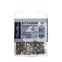 Булавки с ушком GLOBUS, 250 шт., 30 мм Булавки с ушком GLOBUS, 250 шт., 30 мм
