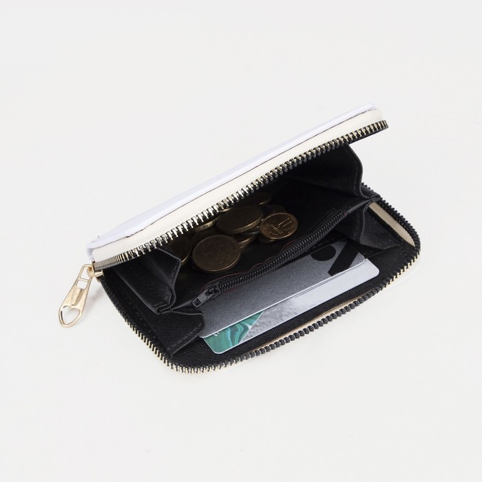 Кошелёк на молнии &laquo;Выбражулька&raquo;, цвет белый