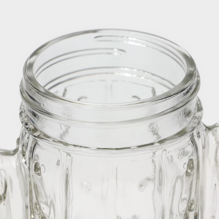 Кружка стеклянная с крышкой и трубочкой Доляна «Кактус», 450 мл, 11×7×15 см Кружка стеклянная с крышкой и трубочкой Доляна «Кактус», 450 мл, 11×7×15 см