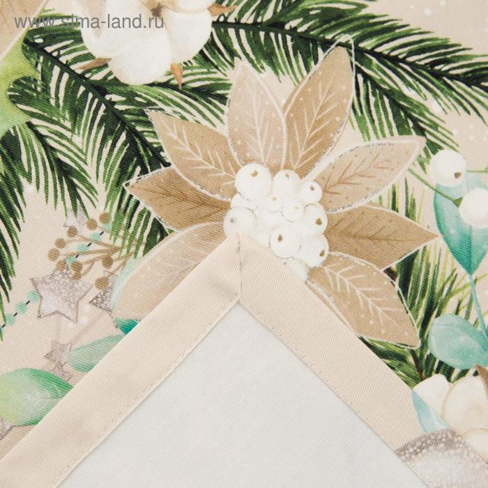 Скатерть "Этель" Beautiful Сhristmas 149х250см c ГМВО, 100%хл, 190 г/м2