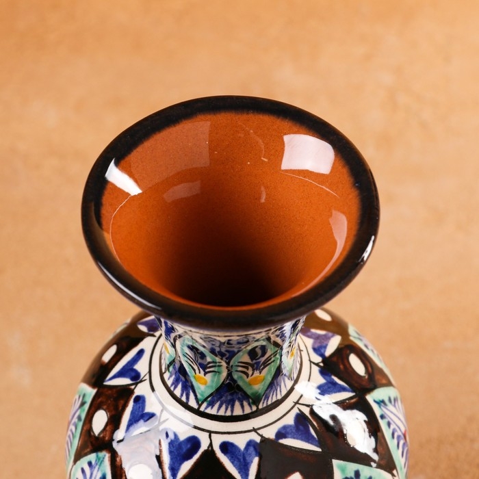 Ваза Риштанская керамика, 16см, МИКС Ваза Риштанская керамика, 16см, МИКС