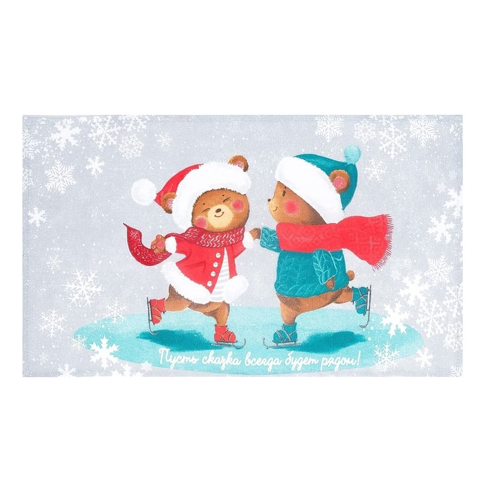 Набор кухонных полотенец &laquo;Новогодняя Сказка праздник в городе&raquo; 35х60см-2шт, 100% хлопок