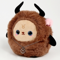 Мягкая игрушка &mdash; Зодиак &laquo;Создай своё украшение. Телец&raquo;, с кулоном