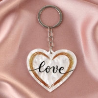 Брелок для ключей акриловый &laquo;Love&raquo;, 5,2 х 6 см