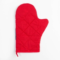 Новый год. Новогодняя варежка-прихватка "With new happiness" 20х28см,35% х/л,65% п/э,ватин 250г/м2