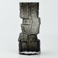 Ваза для цветов &laquo;Маунтин блэк&raquo; из черного стекла 30&times;13&times;13 см