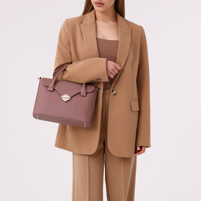 Сумка-мессенджер на клапане, цвет лавандовый Сумка-мессенджер на клапане, цвет лавандовый