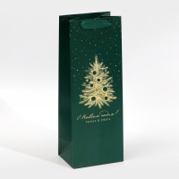 Пакет под бутылку &laquo;Тепла и уюта&raquo;, 13 х 36 х 10 см, Новый год