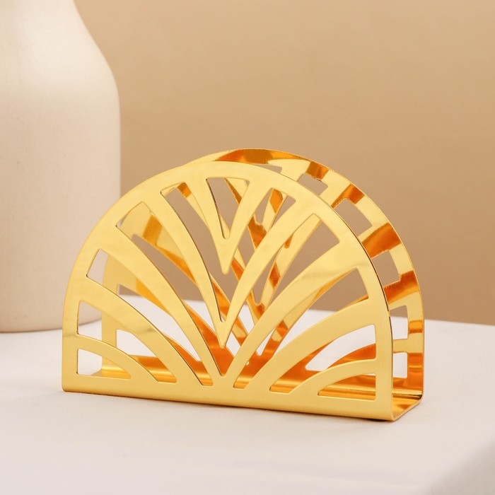 Салфетница Mercy, 13×9×3 см, цвет золотой Салфетница Mercy, 13×9×3 см, цвет золотой