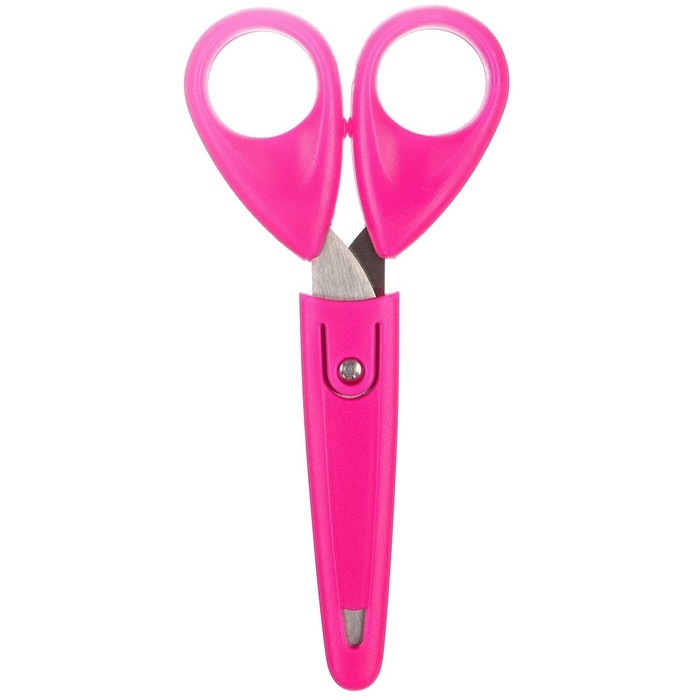 Ножницы детские 13 см, с защитным колпачком, "Единорог", Минни Маус