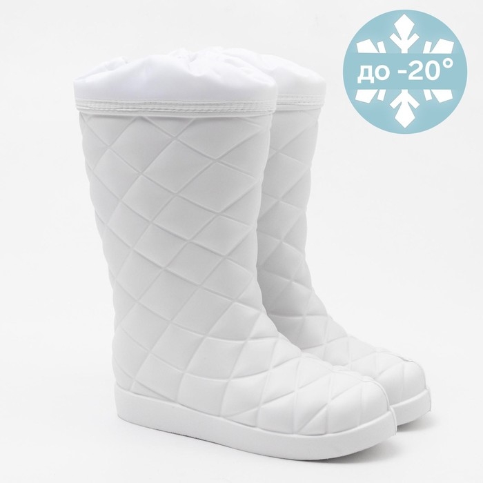 Сапоги женские, цвет белый, размер 36/37 Сапоги женские, цвет белый, размер 36/37