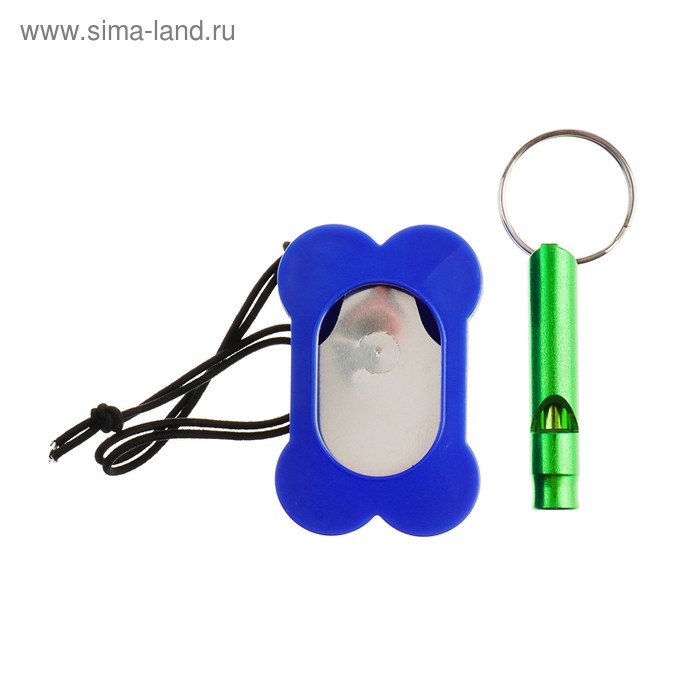 Набор для дрессировки: кликер с 4 режимами тональности и свисток, микс цветов Набор для дрессировки: кликер с 4 режимами тональности и свисток, микс цветов