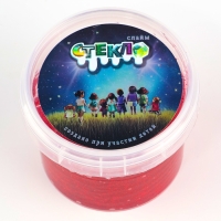 Слайм &laquo;Стекло&raquo; с красными блёстками, 90 г