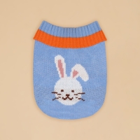 Свитер "Зайка", XS (ДС 17, ОШ 17, ОГ 23-37 см)