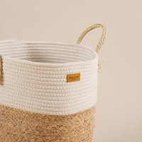 Корзина для белья плетеная круглая SL Home Orden, 35&times;40 см, хлопок, гиацинт