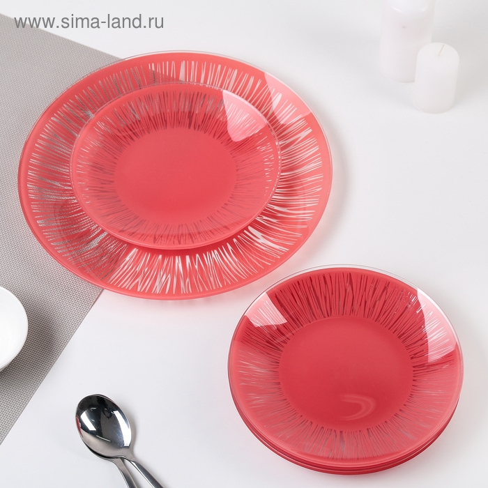 Сервиз столовый &laquo;Витас&raquo;, 7 предметов: 30&times;30 см - 1 шт, 20&times;20 см - 6 шт