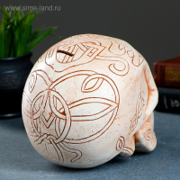 Копилка "Череп" бежевая, 17х13см Копилка "Череп" бежевая, 17х13см