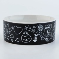 Миска керамическая ХОХО, 300 мл, для кошек и собак Миска керамическая ХОХО, 300 мл, для кошек и собак