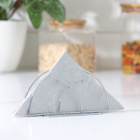 Салфетница Доляна &laquo;Меч&raquo;, 13,5&times;6&times;7 см, цвет хром