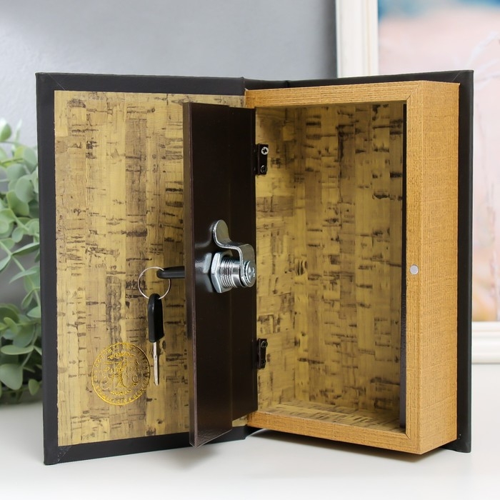 Сейф-книга дерево кожзам Сейф-книга дерево кожзам "Греческая ваза" 21х13х5 см