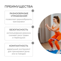 Фитнес-резинка ONLITOP, 30х5х0,15 см, нагрузка 30 кг, цвет фиолетовый Фитнес-резинка ONLITOP, 30х5х0,15 см, нагрузка 30 кг, цвет фиолетовый