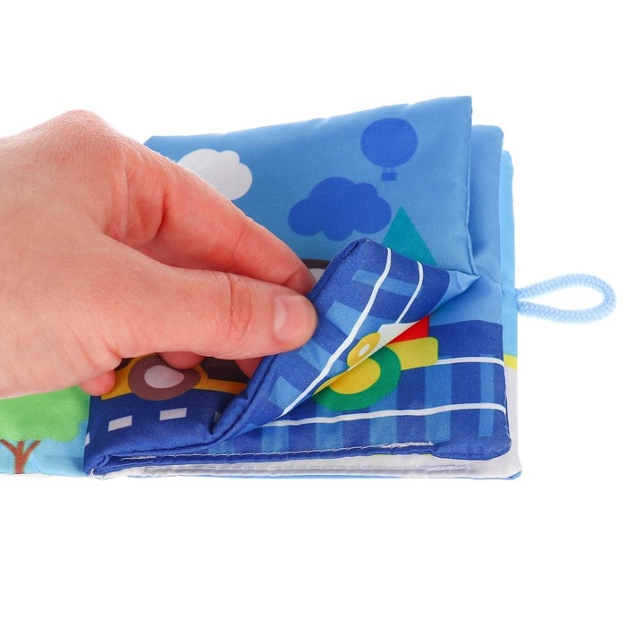 Книжка-шуршалка &laquo;Транспорт&raquo; 12х12 см, Крошка Я