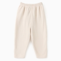 Брюки детские MINAKU: Fleece Soft, цвет бежевый, рост 140 см