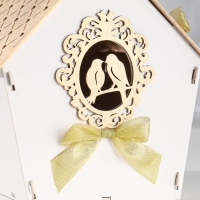 Семейный банк "Дом с птицами", 22,5х21х23,5 см, золото Семейный банк "Дом с птицами", 22,5х21х23,5 см, золото