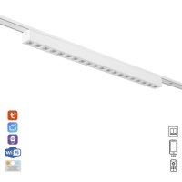 Светильник трековый ULTRA "Линза" LED 24Вт 3000K-5700К CRI90 белый 44,5х2,6х2,4см Светильник трековый ULTRA "Линза" LED 24Вт 3000K-5700К CRI90 белый 44,5х2,6х2,4см