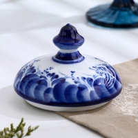 Банка под крупу "Грация", h-19см, v-1,3л, гжель, 1 сорт