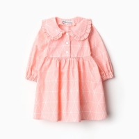 Платье детское с воротником KAFTAN "Ромбик" р.28 (86-92 см) Платье детское с воротником KAFTAN "Ромбик" р.28 (86-92 см)