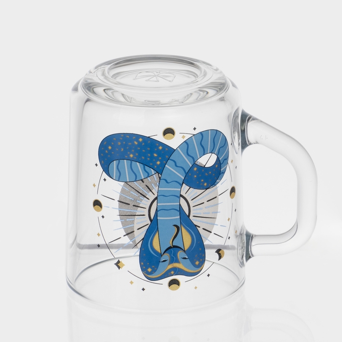 Кружка стеклянная чайная &laquo;Мистические змеи&raquo;, 200 мл, МИКС