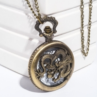 Часы карманные "Дракон", кварцевые, цепочка l-37 см, d-4.5 см Часы карманные "Дракон", кварцевые, цепочка l-37 см, d-4.5 см