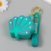 Брелок кошелёк с карабином, ремешком силикон "Ракушка со звёздочкой" 3,2х8,2х8 см Брелок кошелёк с карабином, ремешком силикон "Ракушка со звёздочкой" 3,2х8,2х8 см