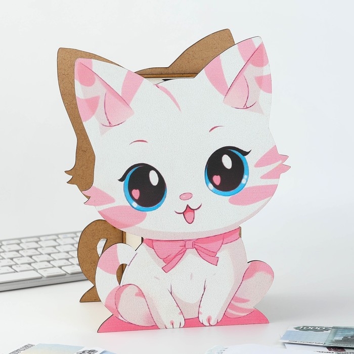 Копилка деревянная &laquo;Котик&raquo;