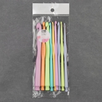 Набор крючков для вязания, d = 2,5-10 мм, 15 см, 9 шт, цвет разноцветный Набор крючков для вязания, d = 2,5-10 мм, 15 см, 9 шт, цвет разноцветный