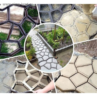 Форма для садовой дорожки 50 х 50 см, черный Форма для садовой дорожки 50 х 50 см, черный